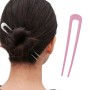 Accesoriu de par modern Japonez pentru cocuri din metal JPN00FF Pink